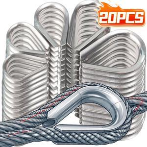 304 스테인레스 스틸 심블 링 클램프 와이어 로프 보호 케이블 슬리브 헤비 듀티 리프팅 리깅 패스너 하드웨어