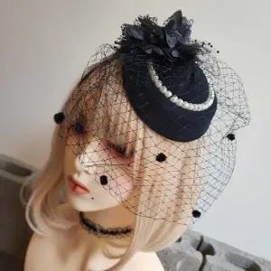 촬영 행사 그물 베레모 헤어핀 머리띠