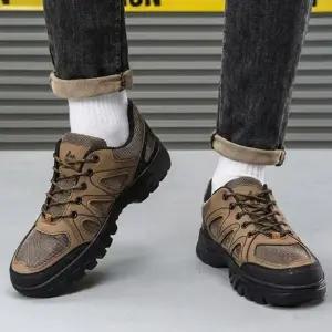 남성 메쉬 스포티 등산화 트래킹 스니커즈