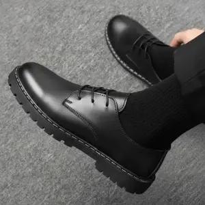 무광 레더 모던 남성 정장구두 플랫 구두