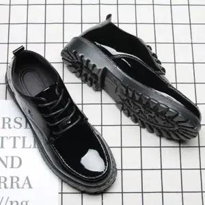 남성 클래식 모던 정장구두 유광 더비슈즈