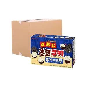 [박스] 롯데 ABC 초코쿠키 쿠키앤크림 130g 18입