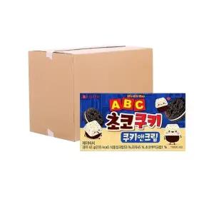 [박스] 롯데 ABC 초코쿠키 쿠키앤크림 43g 32입