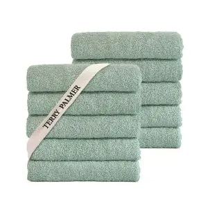 [NS홈쇼핑][etv] 테리파머 무형광 160g 호텔수건 10장 애플그린 수건 타올 타월 수건세트..
