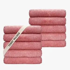 [NS홈쇼핑][etv] 테리파머 무형광 160g 호텔수건 10장 로즈핑크 수건 타올 타월 수건세트..