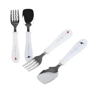 아기 어린이 스푼 포크 세트 수저 어린이집 유치원