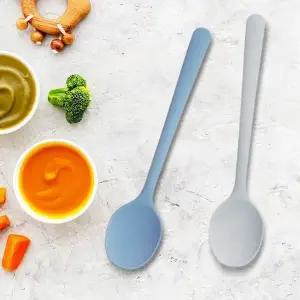 [RIZPICK]이유식조리스푼 실리콘숟가락 수저 다용도 주방 요리