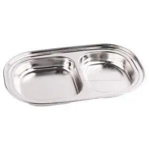 유아용 스텐 어린이집 간식 어린이 유아 유아식판 식판 2구간식접시