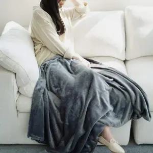 솔리드 극세사 담요 오피스 무릎 블랭킷 150x200cm 겨울 캠핑 담요