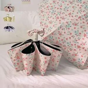 자동 3단 암막 우산 양우산 플라워 접이식 우양산 휴대용 자동 햇빛가리개