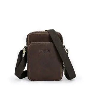 BP9173C 천연소가죽 남자 빈티지 미니 데일리 크로스백