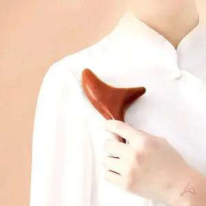 나무 마사지기 목 손 어깨 발 누르기