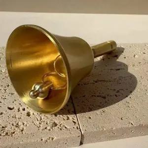 클래식 핸드 벨 수업 알림 전통식 황동 손잡이종 알림핸드벨