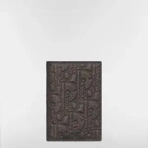 MUST IT_디올 2단 카드 지갑 - 브라운 Dior Gravity Vintage 가죽