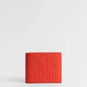 MUST IT_바이폴드 지갑 - 오렌지 디올 그래비티 스무스 가죽