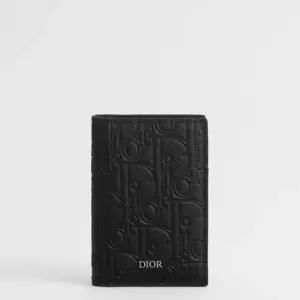 MUST IT_디올 2단 카드 지갑 - 블랙 Dior Gravity 가죽