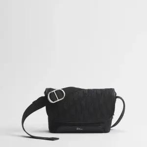 MUST IT_디올 제트 플랩 스트랩 백 미니 - 블랙 디올 오블리크 자카드
