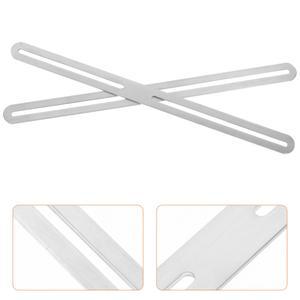 2Pcs 조정 가능한 스테인레스 스틸 코너 브래킷 울타리 게이트 사서함 장착 고정 플레이트 슬라이딩 가능 수리 액세서리