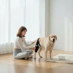 강아지 탈구 방지 보행 보조기 노령견 산책 서포트 하네스 보조