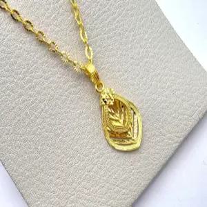 24K 순금 3돈 광택 펜던트 목걸이(18K 연결고리 장식)