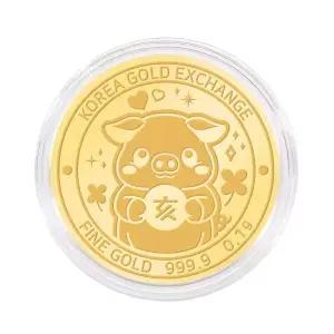 한국금거래소 돼지 순금 코인(메달) 0.1g