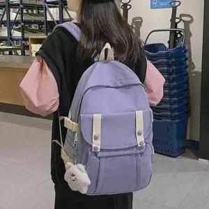 ( )퍼플백팩 백팩가방 수납 데일리백팩 백팩 퍼플 학생백팩 여자대학생백팩