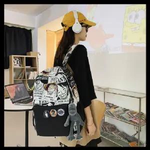 (컬러 블랙)신학기 백팩 가방 원피스 남여공용 여행 캐주얼 루피