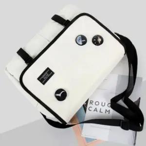 뱃지 베이직 메신저백 학교 학생 가방