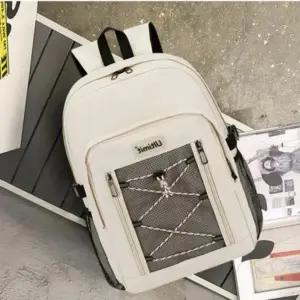 메쉬 스트링 포인트 백팩 캐주얼 학교 학생 신학기 가방