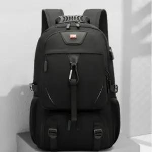 (색상 블랙)대용량 빅 백팩 신발 분리 충전포트 확장 가방