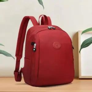 여성 심플 사이드 지퍼 포켓 백팩 데일리 가방