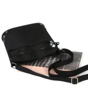 더블 지퍼 슬림 크로스백 캐주얼 여행 가방