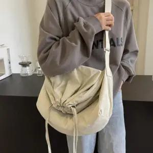 남녀공용 스트링 크로스백 캐주얼 학생 가방