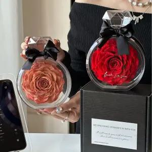 아크릴 플라워 장미 영구꽃 11송이 세트 인테리어 보틀 기념일 선물