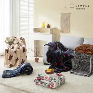 simply home 심플리홈 밍크 극세사 양면 담요 6종_사이즈 택1