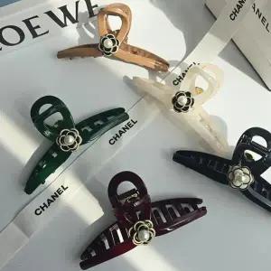 [아트박스]/다잇템 여자 카멜리아 헤어 진주 집게핀