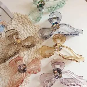 [아트박스]/다잇템 여자 리본 빅 헤어 지르코니아 집게핀