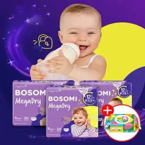 보솜이 메가드라이 팬티 대형 30개입x2팩+펀앤라이트캡60매