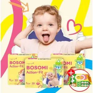 보솜이 액션핏 팬티 대형 30개입x4팩+액션플에이캡70매