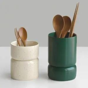 (옵션 MR32 앨브 2구 수저통)물빠짐 식기 건조 도자기 수저정리함 앨브 수저통 2구