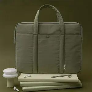 [옷자락]남녀공용 방수 나일론 토트백 회사원용 노트북가방