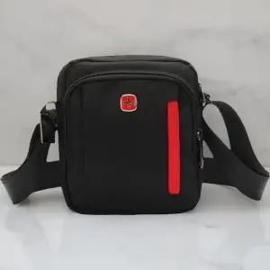 [옷자락]남성 중년 배색 다용도 포켓 미니백 나일론 크로스백