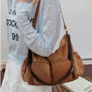 주머니많은 크로스백 캐주얼 여행 보조 가방