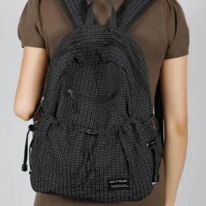 캐주얼 메쉬 포켓스트링 백팩 데일리 학생 가방