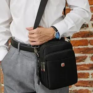 (색상 블랙)남성 캐주얼 크로스 맨스백 멀티 보조 가방