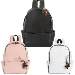 (옵션 핑크)라운드 인기 트렌디 책가방 데일리 여성 학생 백팩