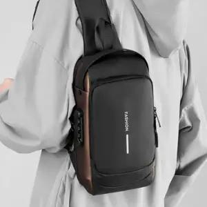 ( )외출용 가슴가방 남성 패션 크로스백 슬링백 어깨착용
