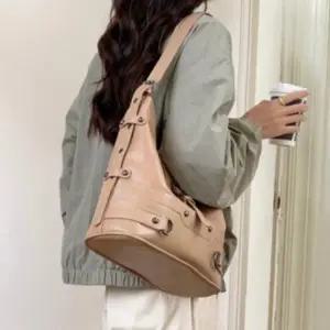 여성 데일리 리본 스트링 백팩 가벼운 가방