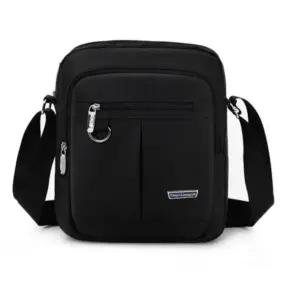 (색상 블랙)방수 나일론 남성 크로스백 멀티 포켓 가방