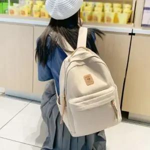( )캐주얼 백팩 가방 캐주얼 신학기 책가방 베이지